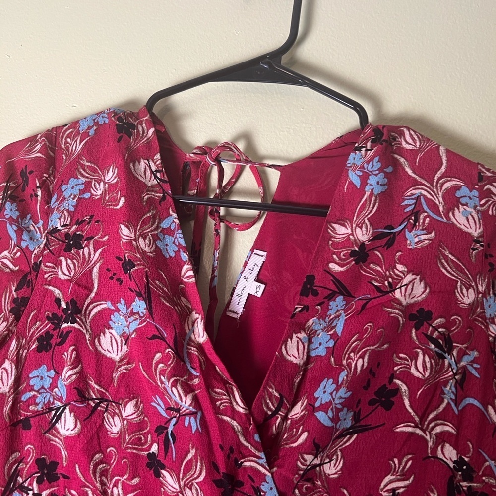 Willow & clay XS red long sleeve bohemian dress - Picture 4 of 6